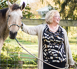 Amy C. Hudnall with horse